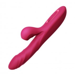 MizzZee - Love Pleasure Retractable Swinging Suction Wand (Chargeable - Crimson)